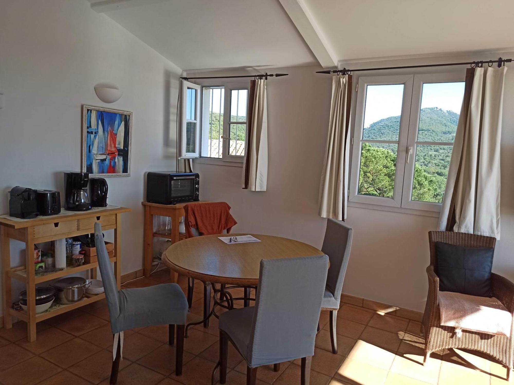 Les Restanques, Bastides Vue Golfe Saint Tropez Lägenhet Grimaud Exteriör bild